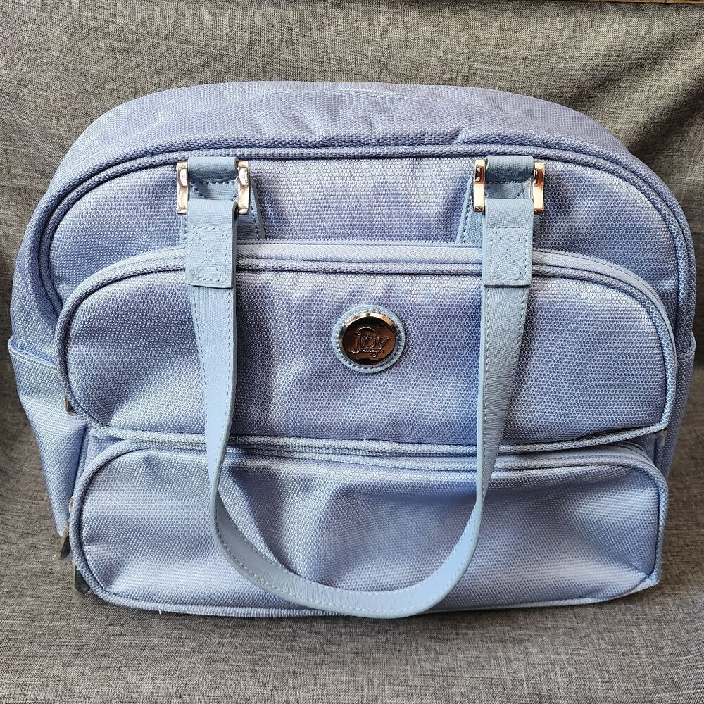 Joy Mangano Baby Blue 15" x 8" x 11" First Class Tuff-Tech Luggage Tote